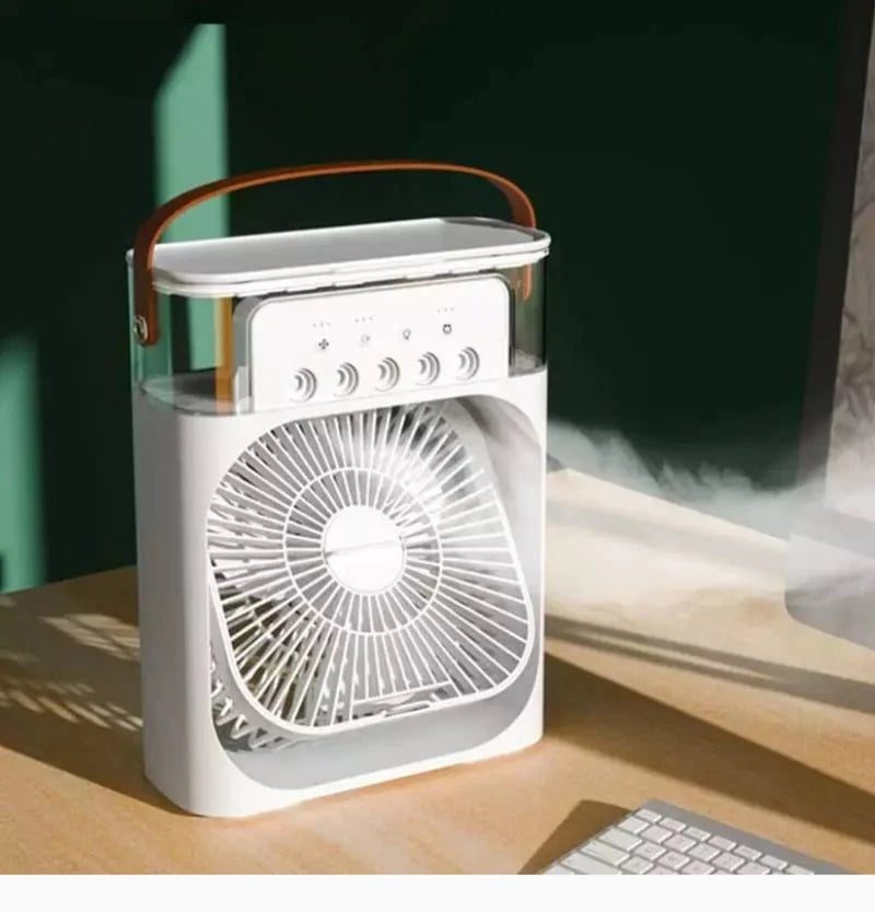 O Mini Ar Condicionado Ventilador de Mesa Umidificador da TOP SHOPI OFERTAS é uma ótima solução para os dias de calor.