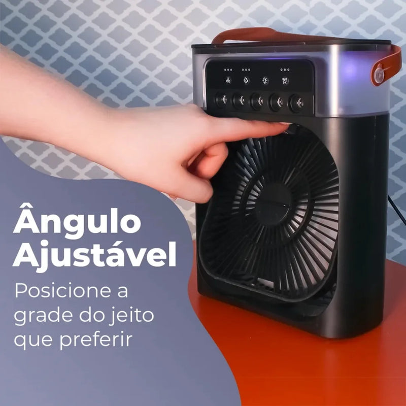 O Mini Ar Condicionado Ventilador de Mesa Umidificador da TOP SHOPI OFERTAS é uma ótima solução para os dias de calor.